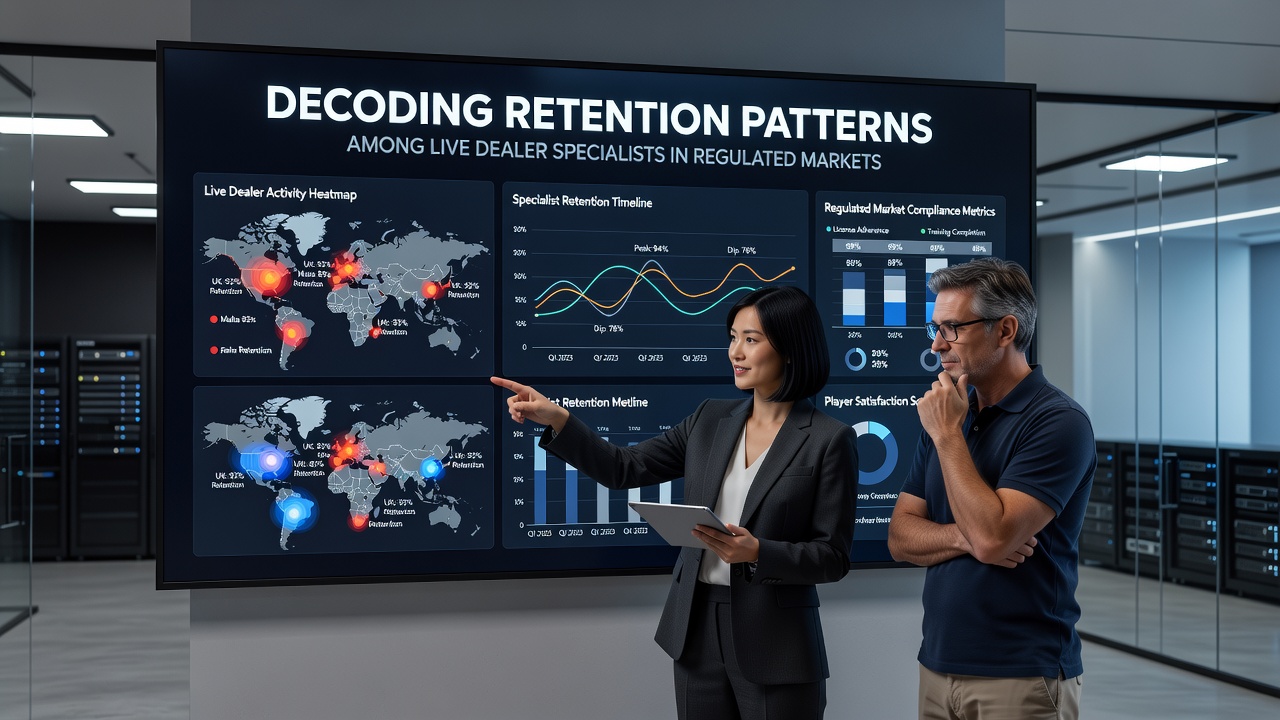 Analysis of employment data showing retention trends for live dealer specialists